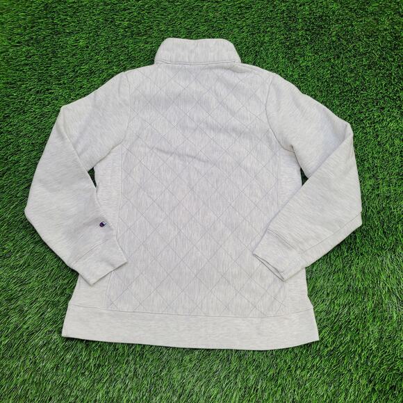 Champion U-Mass 1/4-Zip Sweatshirt Womens Medium 18x25 - Picture 2 of 16